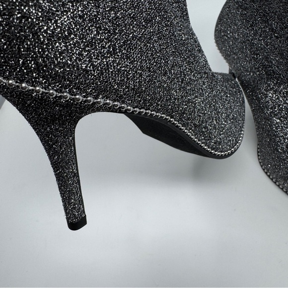 Coach Whitny Bootie Silver Metallic & Black - Picture 9 of 14